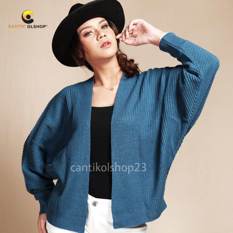 Cardigan Batwing Rajut wanita Oversize Premium TEBAL