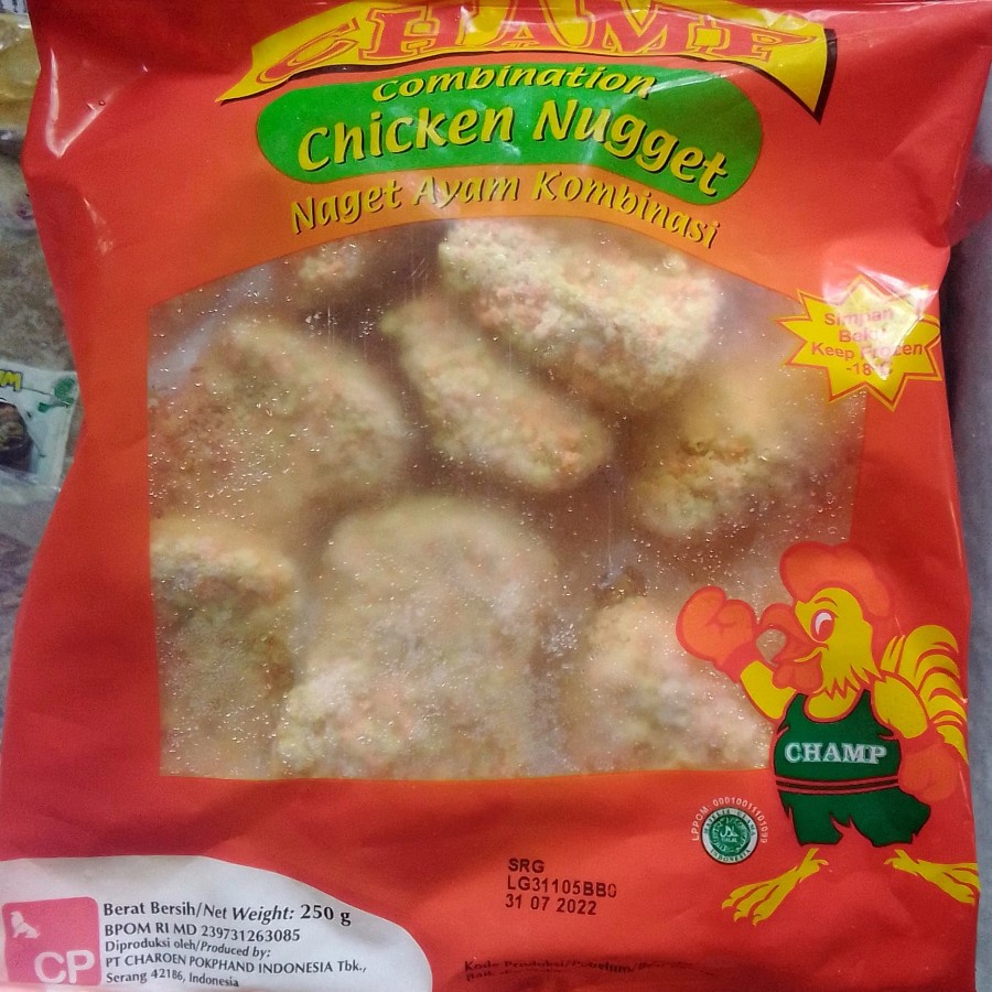 

Champ chicken nugget 250 gr