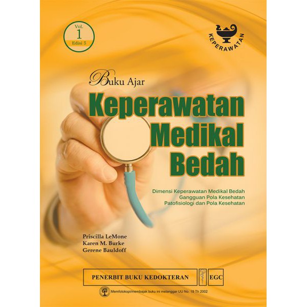 Jual Buku Kmb Ori Buku Ajar Keperawatan Medikal Bedah Volume 1 Edisi