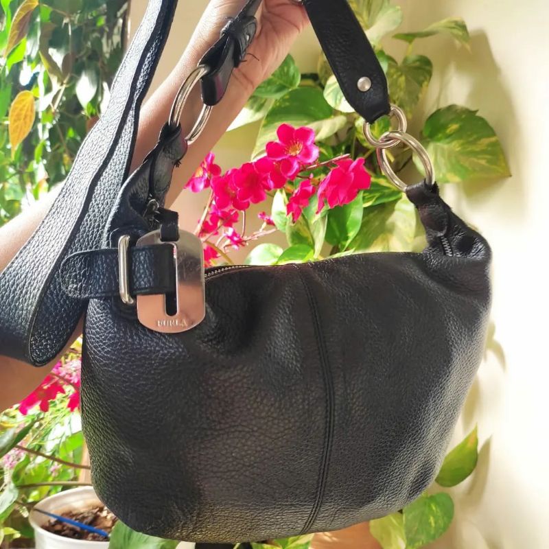 furla leather sling bags preloved
