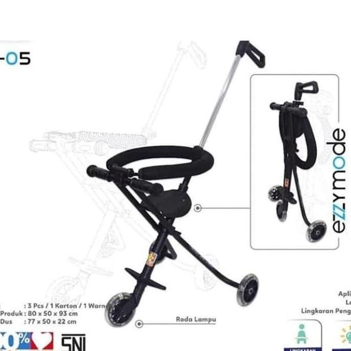 Promo Ezzy Baby Stroller Roda 3 Portable Kursi Dorong Bayi Lipat Kereta Anak silahkan order