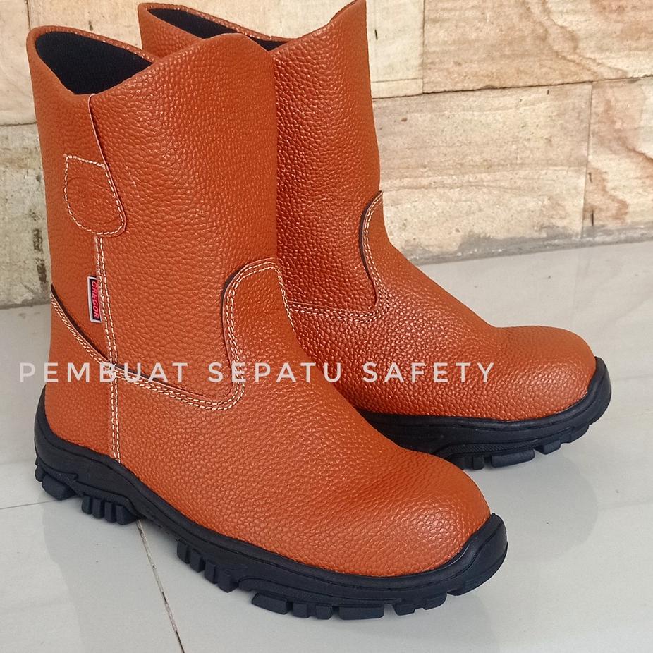 ニV Sepatu Safety Shoes Septy Boot KING Shoes SKN Murah Kulit Sunkis Impor HOT ITEM 2996 ✤