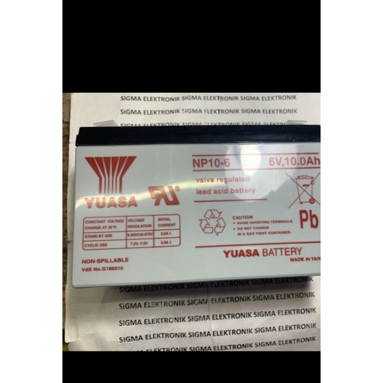 ACCU / AKI YUASA 6V 10 AH