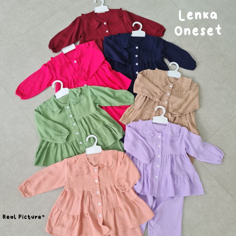 Ollet Oneset LENKA / Stelan anak rayon krinkle premium