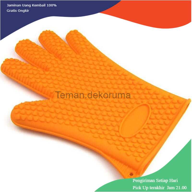 TD-A101 Sarung Tangan Silikon Anti Panas Heat Resistance Kitchen Glove 1 Pcs