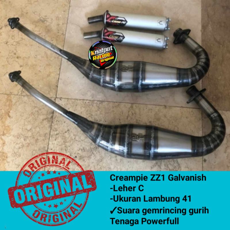 Knalpot Creampie  Ninja R/RR ZZ1 Galvanish Original Creampie Yogyakarta
