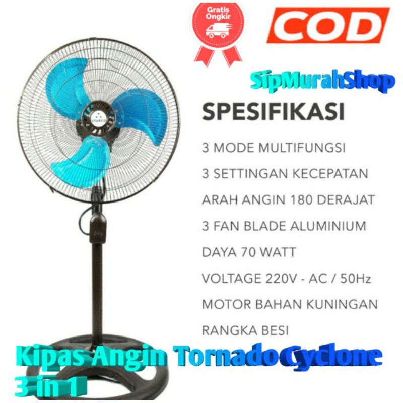 ADVANCE TDS 18 / Baling Besi / Kipas Angin Tornado 3 in 1