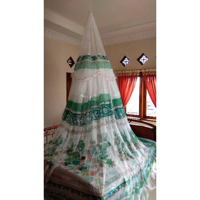 KELAMBU GANTUNG MOTIF BUNGA