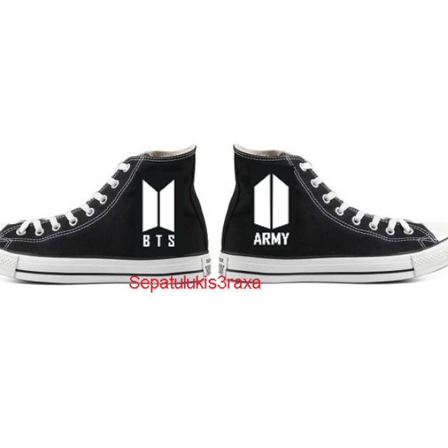 Sepatu Lukis Bts army
