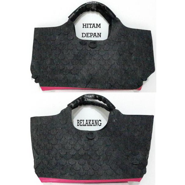 Tas Panel Motif Laser Sisik Ikan A005