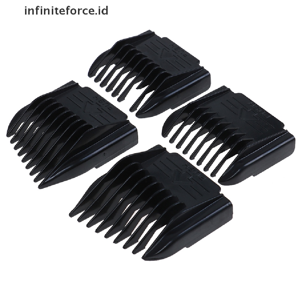 Infiniteforce.id 4pcs / Set Sisir Panduan Potong Rambut Peralatan Salon / Barber