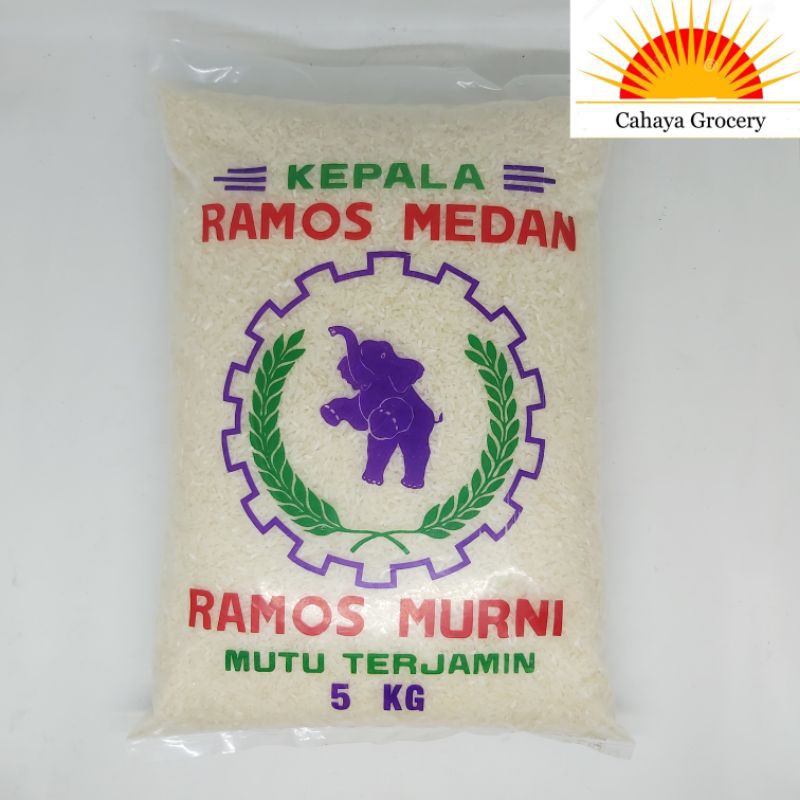 Beras Ramos Medan Cap Gajah 5kg