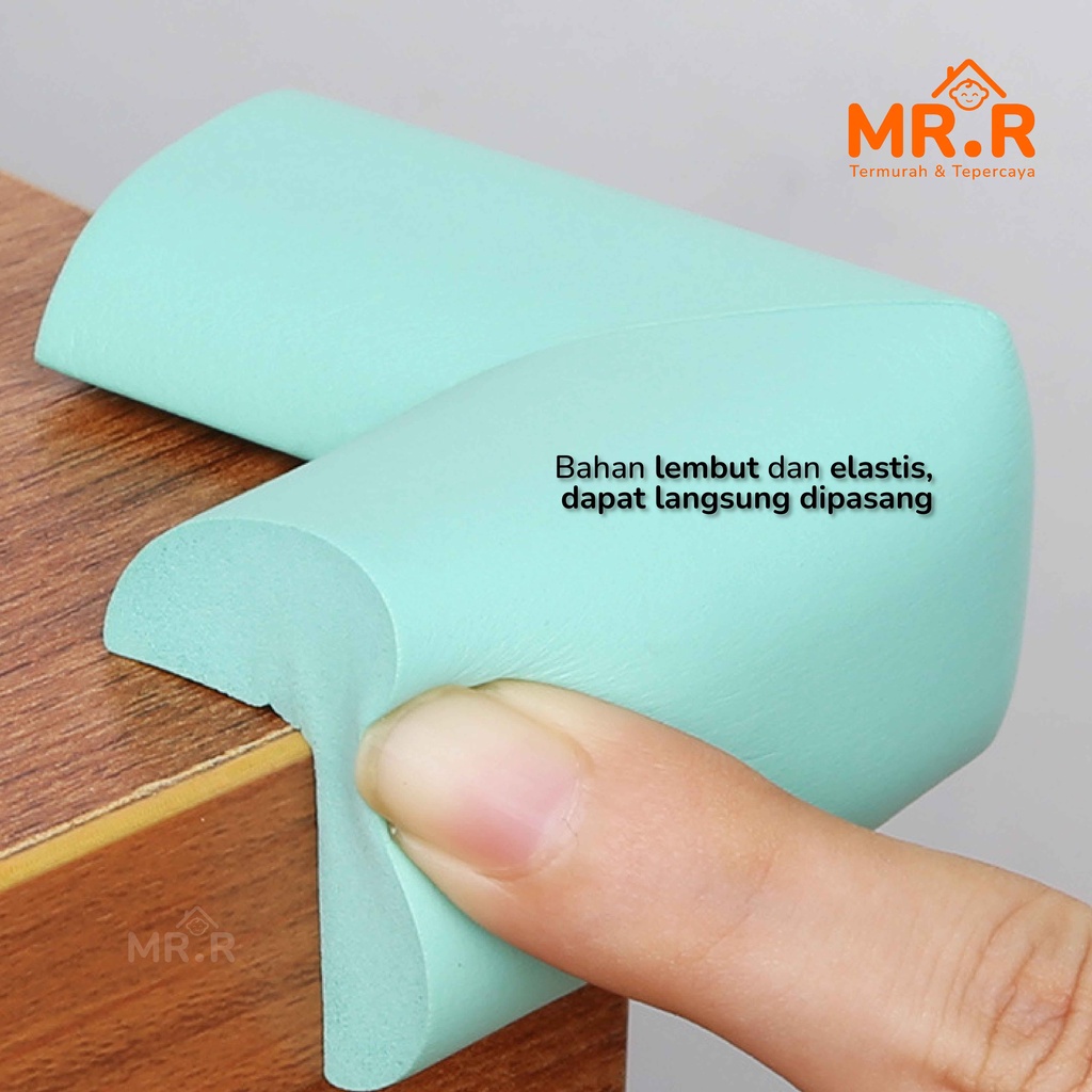 Busa Pelindung Sudut Meja Pengaman Laci Lemari Penahan Siku Furniture Rak Kursi Corner Protector