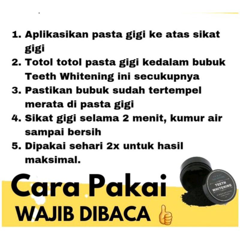 TEETH WHITENING ARANG BUBUK PEMUTIH GIGI ARANG AKTIVE