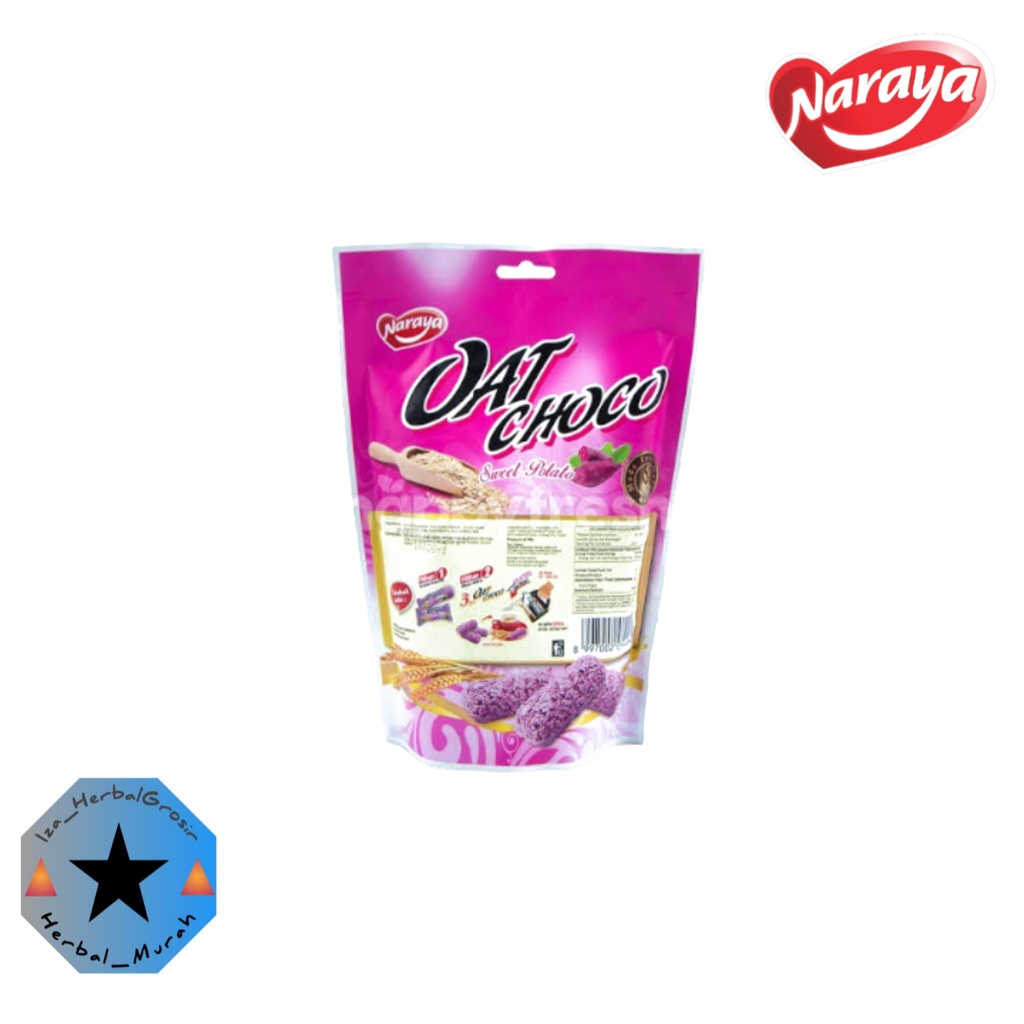 

Naraya Oat Choco RASA SWEET POTATO 100gr / Snack Gandum Sereal Manis Bergizi