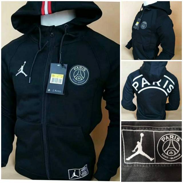Jaket Bola Hoodie Paris Saint German psg Jordan 2018-2019 Impor Grade Ori