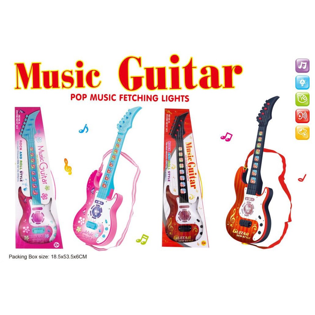 Mainan Edukasi Anak Alat Mainan Musik Gitar Elektrik Mainan Music Guitar Music gitar Musik Guitar- Musical Toy Instrument - Mainan Anak