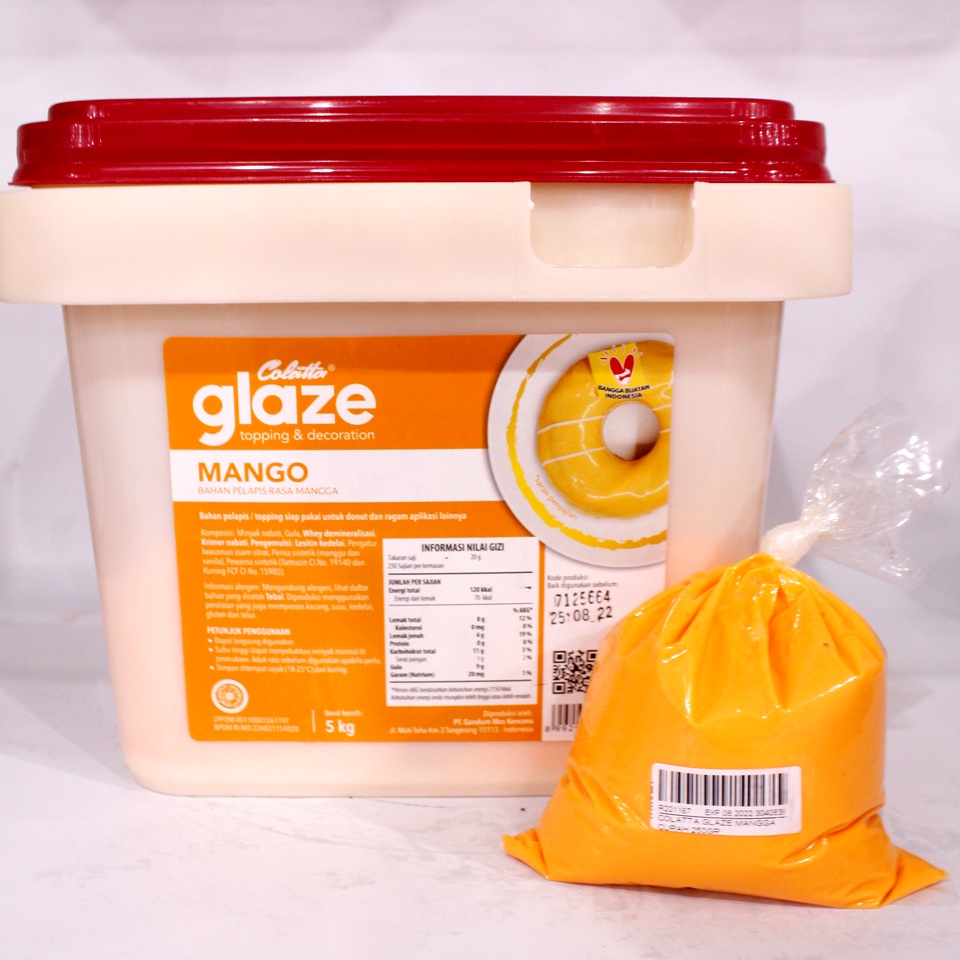 

Glaze Colatta Mango 1kg, 500gr, 250gr / Coklat Topping Eceran