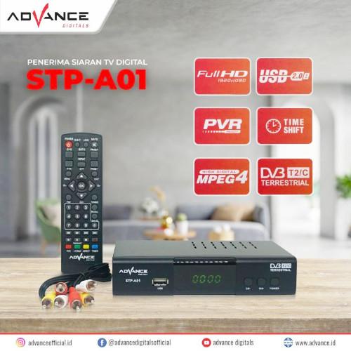 Set Top Box Advance Stp-A01 Dvb-T2 Receiver Tv Full Hd