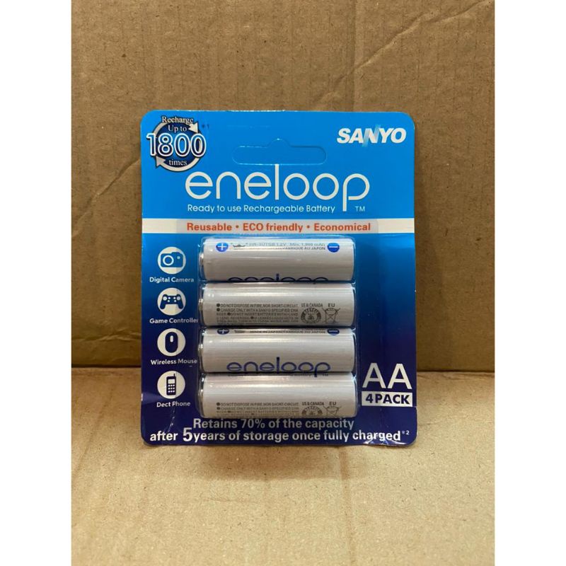 Batere Sanyo Eneloop AA/A2 isi 4pcs Typ:2500mah/Min:2400mAh up to 2100 times