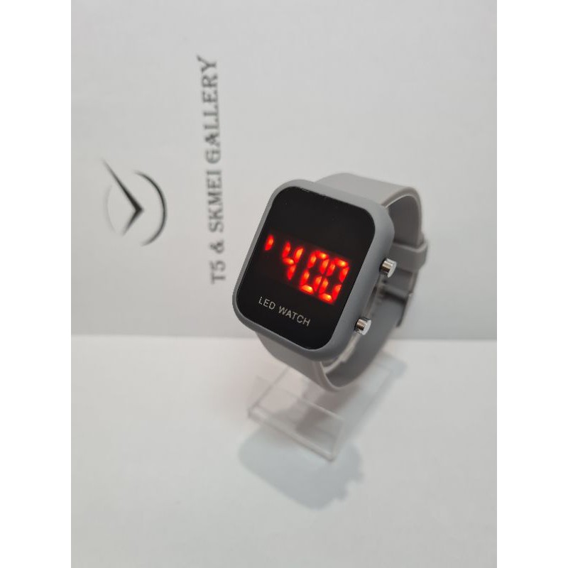 Jam Led watch 1271 original free gift box-Abu