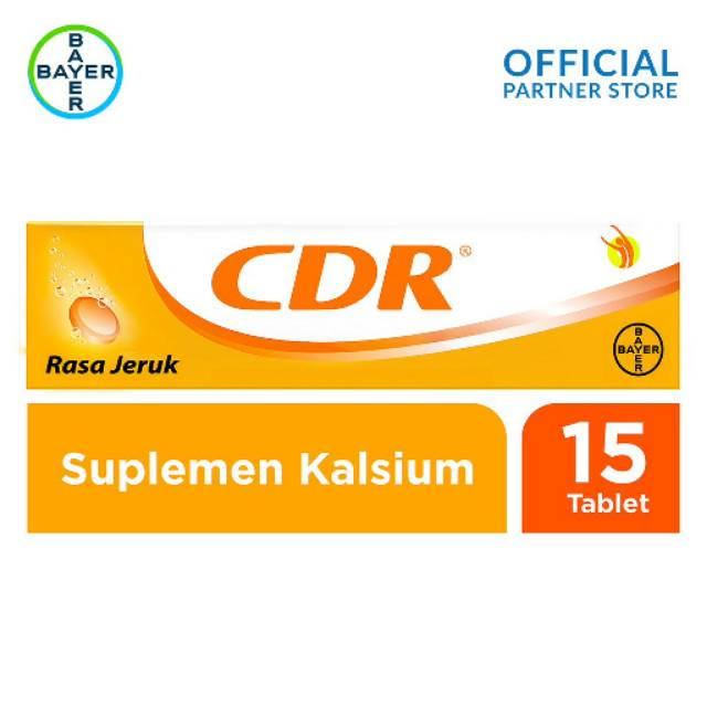 CDR calsium D redoxon suplemen kalsium tablet @ 15 Tablet