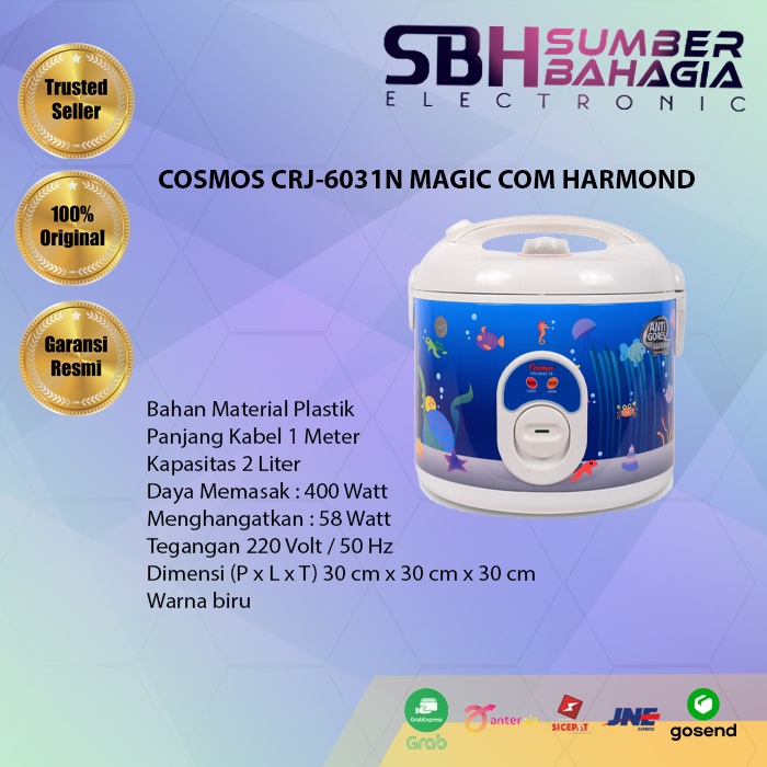 COSMOS CRJ-6031N MAGIC COM HARMOND (NEW) ( KHUSUS BANDUNG)