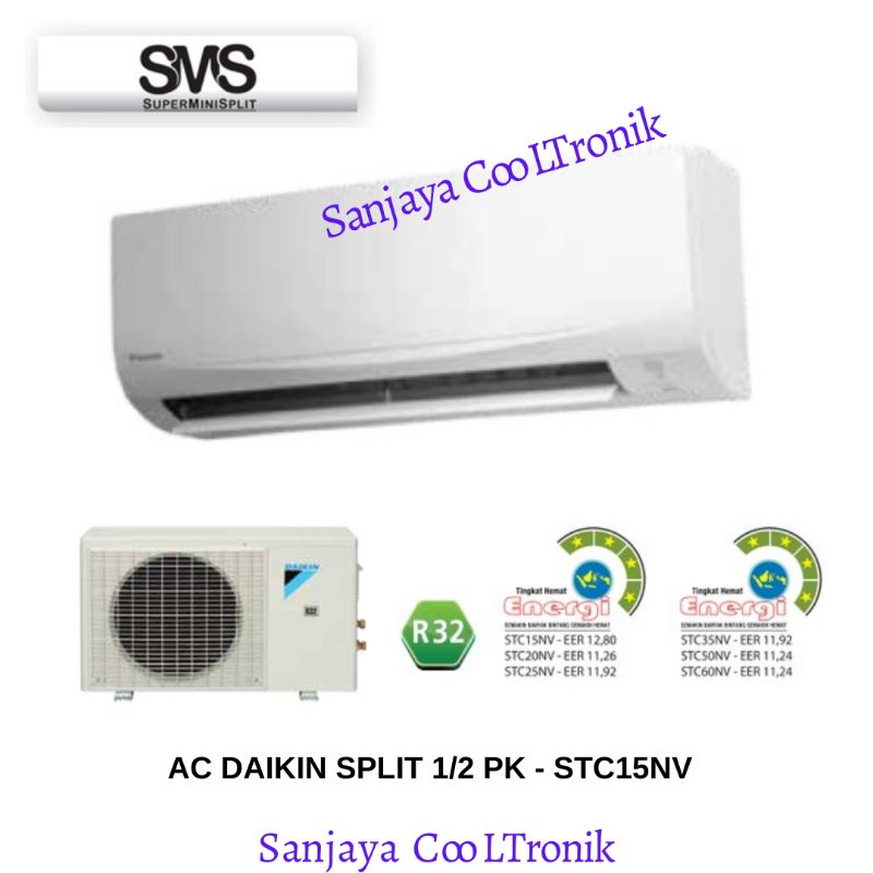 AC DAIKIN THAILAND SPLIT 1/2 PK - FTC15NV