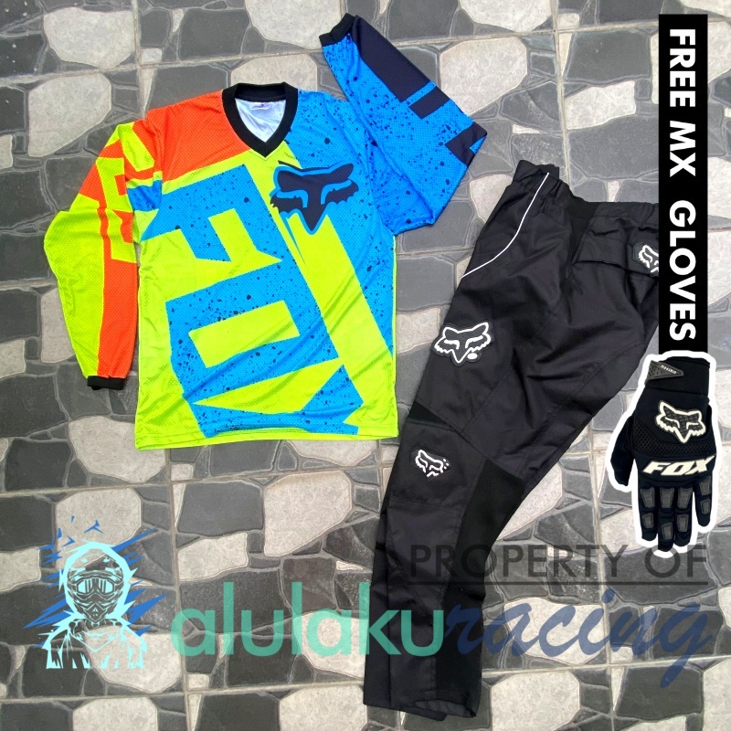 Jersey &amp; Celana MX Trail Motocross - Paket Bundling FOCT0801-F41