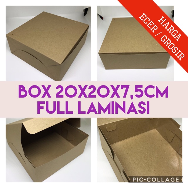 Box 20x20x7,5 Full Laminasi B 05/K4 (R10K)