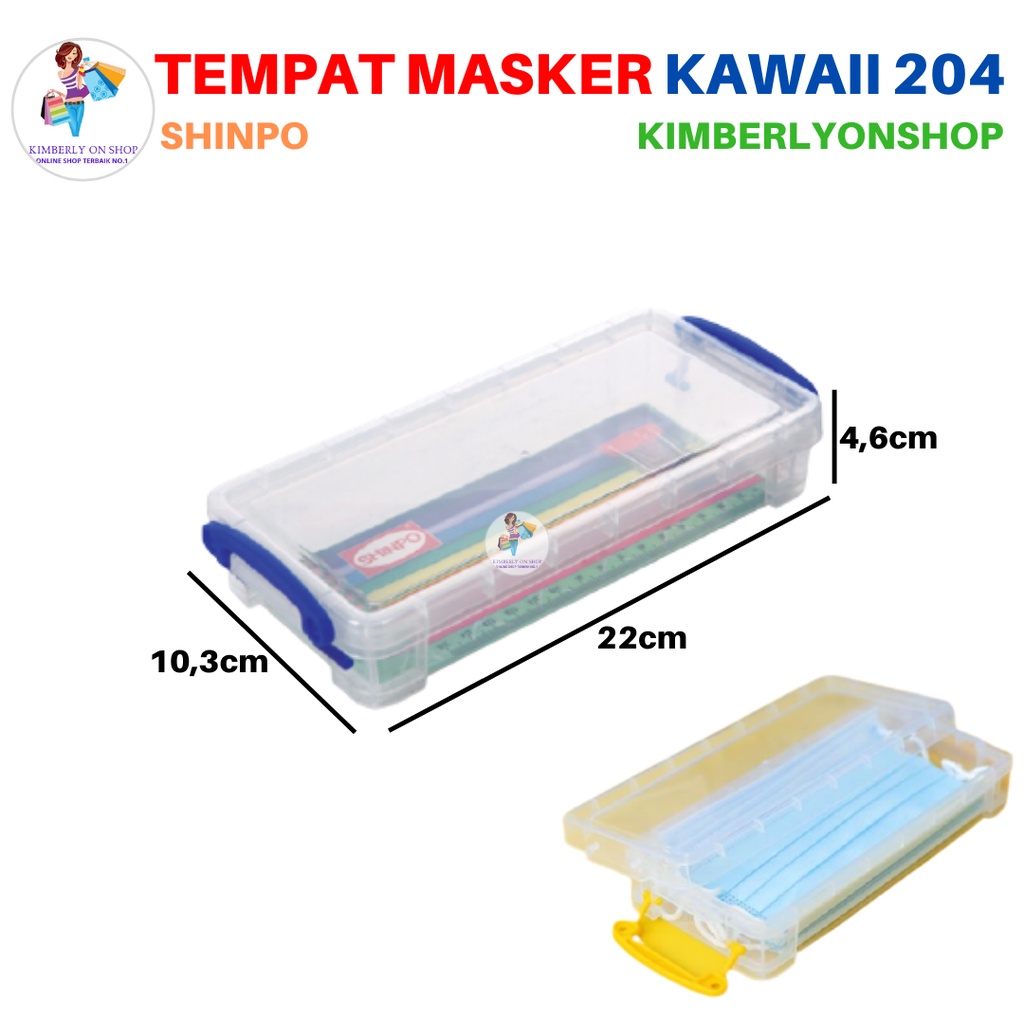 Kotak Box Tempat Masker Penyimpanan Serbaguna Kawaii 204 Shinpo