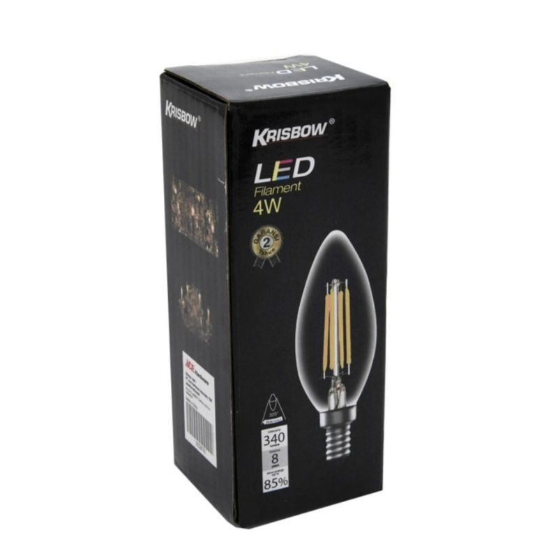 Krisbow Lampu LED e14 4w - Filament Candle - lampu cabe e 14