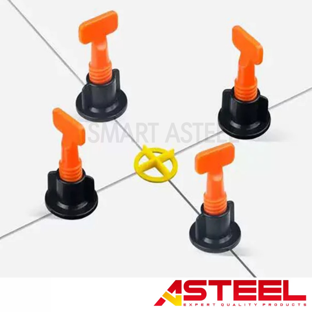 ASTEEL Spacer alat perata pasang keramik dua ukuran dalam satu 1mm &amp; 1.5mm lebih hemat berkualitas