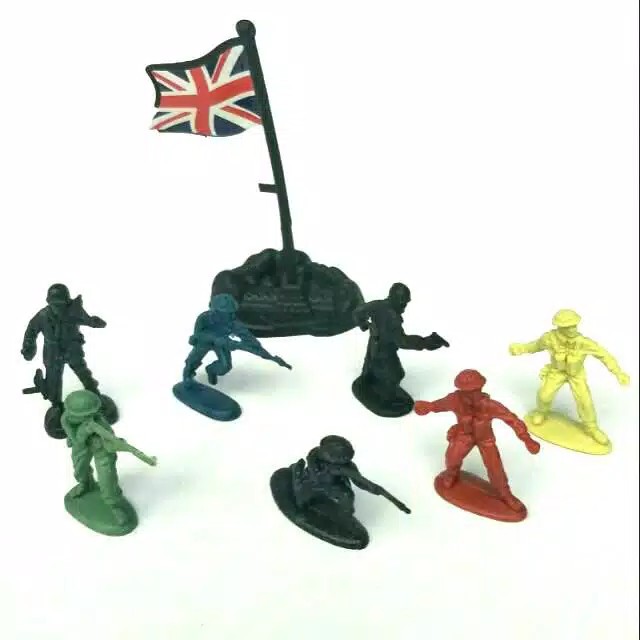 Mainan Tentara Tentaraan Plastik Mini 1set Murah Meriah