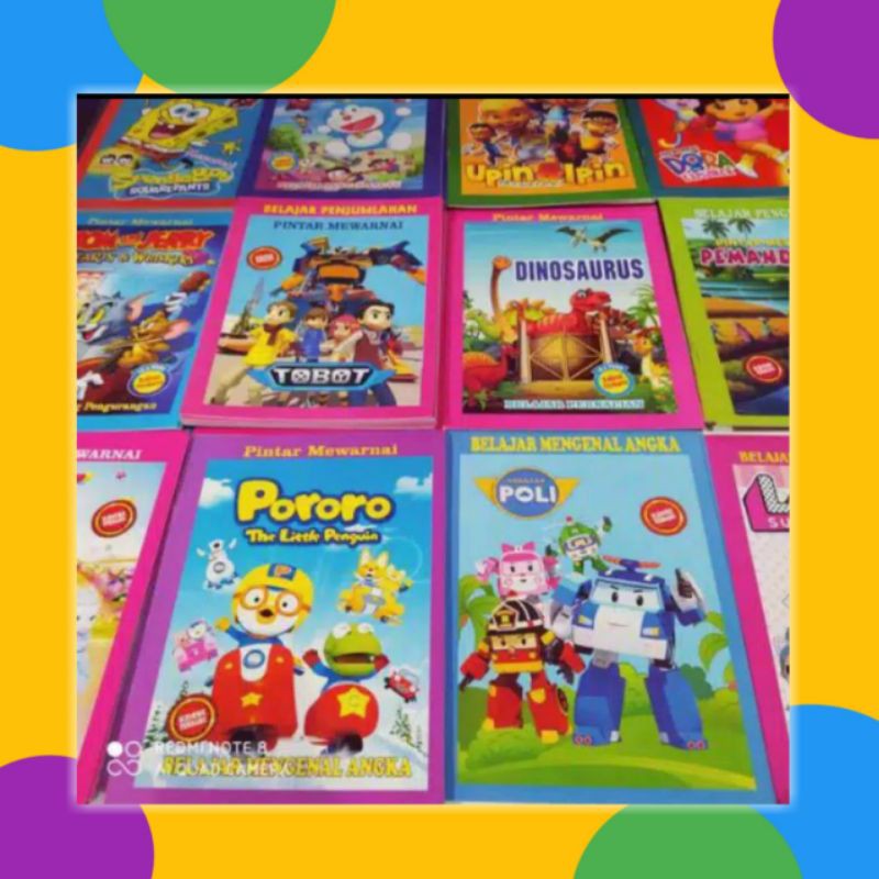 BUKU MEWARNAI KARAKTER ANAK LAKI-LAKI TK/PAUD