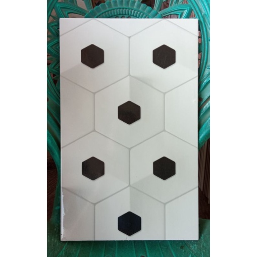 Keramik Dinding Motif Hexagonal 3D 25x40 ROSALIA Kw2