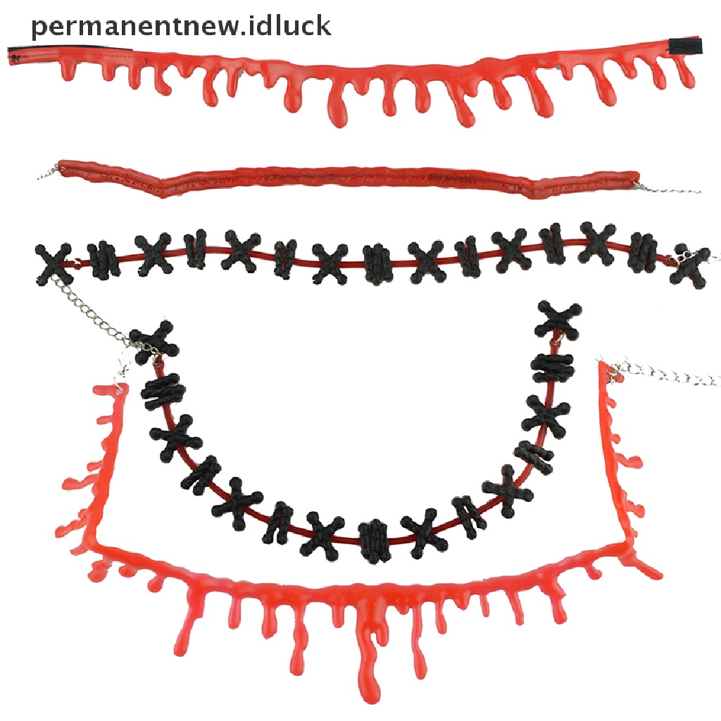 Kalung Choker Bentuk Darah Untuk Dekorasi Pesta Halloween