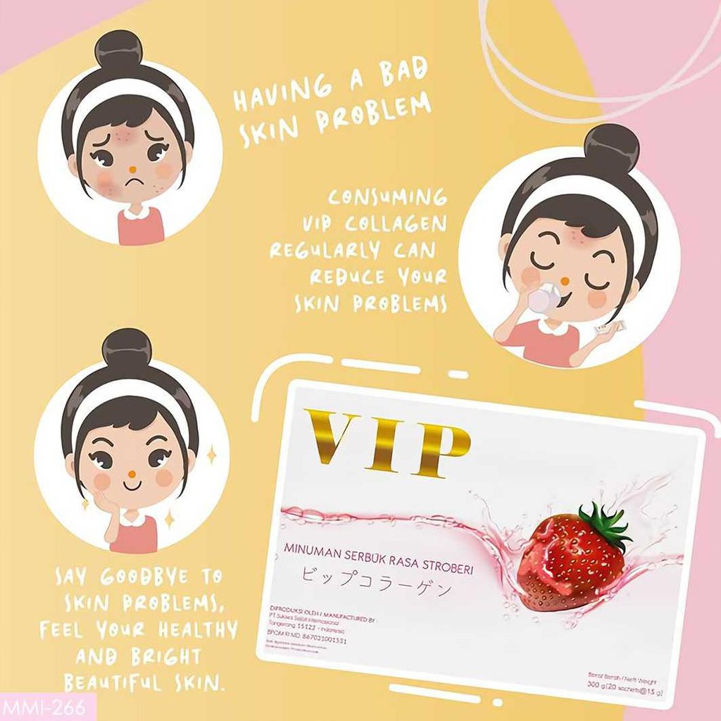 

Vip Collagen Bubuk Minuman Serbuk Rasa Strawberry Powder Drink Bpom Buru Order