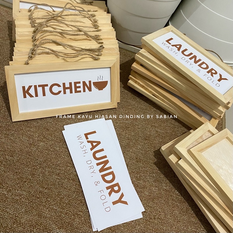 Hiasan dinding kayu | KITCHEN | LAUNDRY