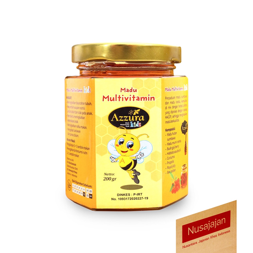 

Madu Multivitamin Honey Anak Azzura Kids Toples 200 Gram