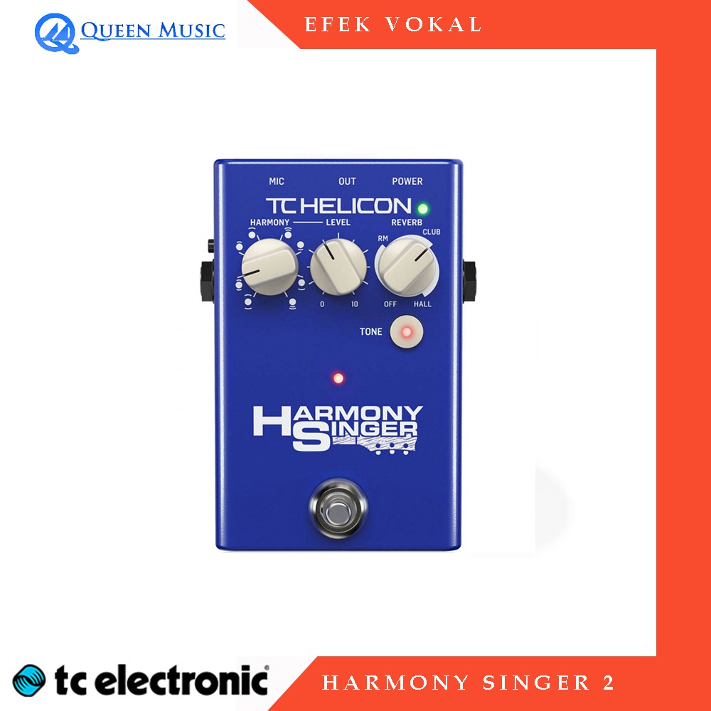 Efek Vocal TC-Helicon Harmony Singer 2 Vocal Effects Pedal