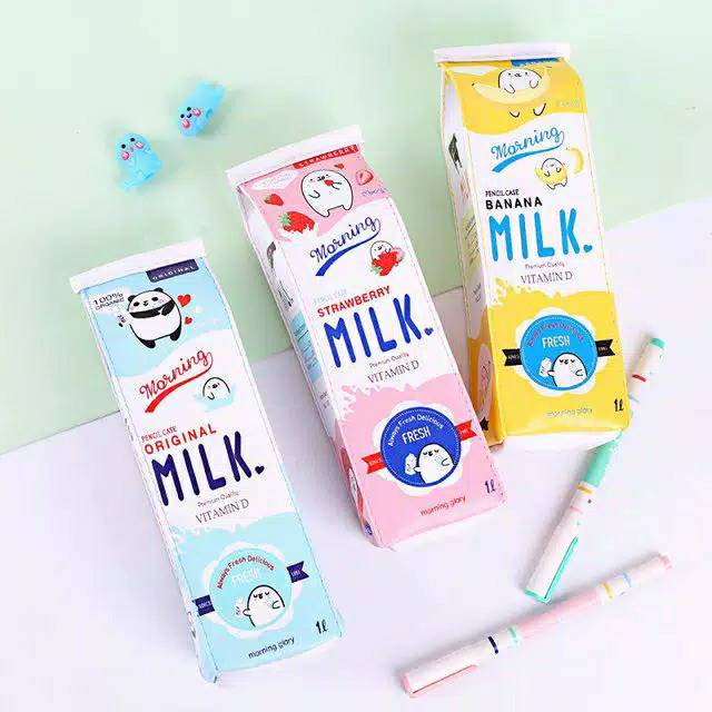

Tempat Pensil Bentuk Kotak Susu / Kotak Pensil Motif Kotak Susu