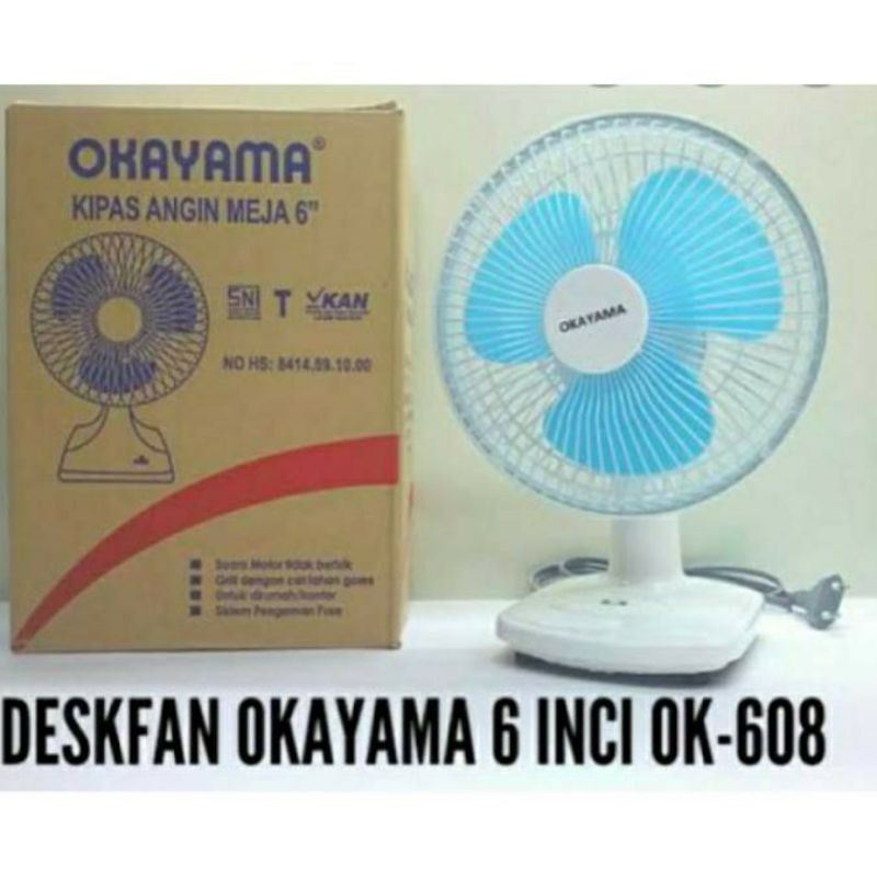 Kipas angin meja Okayama 6&quot;