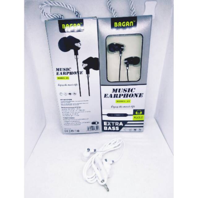 Headset Handsfree Bagan J5 Earphone