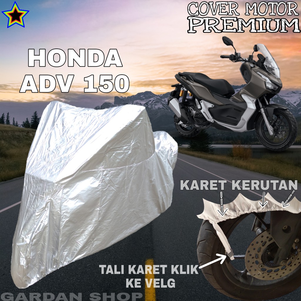 Sarung Motor HONDA ADV 150 SILVER POLOS Body Cover Penutup Mottor Honda Adv PREMIUM