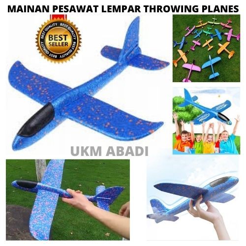 Mainan Pesawat Terbang Lempar Flying Glider Planes Throw 111124