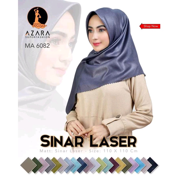 [Bisa COD]Hijab Shinar Lasercut Glamor[gliter]/Hijab Segiempat Polos/Jilbab Trendy Dan Kekinian/Ukuran Standar 110x110