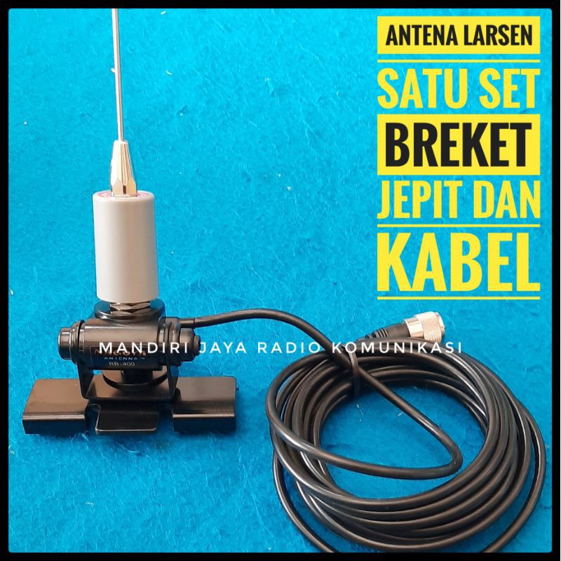 Antena Larsen satu set breket dan tali 5 meter