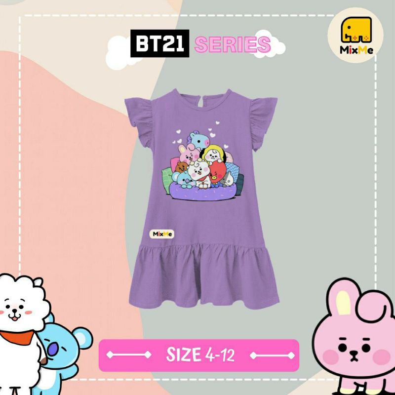 Dress Anak Perempuan BT21 Series