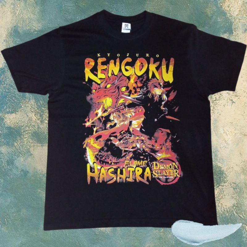 Rengoku Kyojuro Demon Slayer Anime T-shirt/Kaos Anime Demon Slayer Rengoku Kyojuro Hashira Unisex